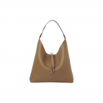 Chloe Marcie Kirjalogo Tuttsulgur Teraline Vasikanahast Hobo Kott Naiste k&auml;ekotid Keraamiline-Pruun CHC24-SS630I31-207 Basic Set (Bag+Dust Bag)