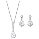 Swarovski kaubam&auml;rgi logo komplekt Roodiumiga kaetud kaelakee Naiste kaelakee H&otilde;bedane 5062148 Box+Shopping Bag (Random Color)