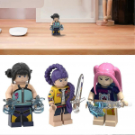 KPop Deemonik&uuml;tid Tegevuskujud - Rumi, Mira ja Zoey Kogutavad Minikujud, Ehitusklotsid F&auml;nnidele, T&auml;iuslikud S&uuml;nnip&auml;evakingitused 3pcs