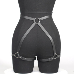 PU Nahk Mood Kett Rihm Rinna Rihm Korsett Bondage Pesu Punk Gooti Pesu Feti&scaron; Naiste Riietus Adjustable gray