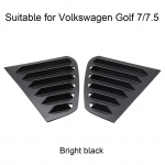 2TK auto tagaklaasi luugi katte trimmiga aknaluubi k&uuml;lgmised &otilde;hutusavad GOLF 7 GOLF 7.5 MK7/7.5 GTI GTD R MUDELID Lisatarvikud must