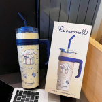 (1200ml, Cinnamoroll) 1200ml Sanrio termospudel Armas Hello Kitty Kuromi Cinnamoroll Melody Multikas Suure Mahutavusega K&otilde;rrega Roostevabast Terasest Pudel Kuromi1200ml
