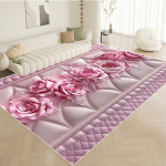 P&otilde;hjamaise luksuse roosa vaip elutuppa suur suurus pastoraalne lillemuster kodu magamistuppa vaibad pestav salongivaip hotelli fuajee p&otilde;randamatid 60x90cm gray