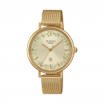 Casio Sheen Naiste Roostevabast Terasest 50M Veekindel Analoog Kvartsikell SHE-4539FGM-9A kuld
