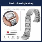 DW5600 Mod komplekt Casio G-SHOCK DW-5600 GW-B5600 jaoks Roostevabast terasest korpus Bezel kella rihm metallist K&auml;ev&otilde;ru Mehed Modifitseeritud Kummist rihm DW-5600 GW-B5600