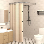 Hallituskindel Veekindel WC Mittepoorne Nurga Magnetiline Kokkupandav N&auml;htamatu Du&scaron;ikardin Paksenenud Du&scaron;ikabiini Vahesein 200x200cm beige