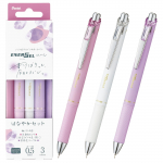 Pentel EnerGel Kohare Geel tindiga pastapliiats Piiratud komplekt 0,5 mm Pliiats, V&auml;ljaanne, 3 v&auml;rvi (BLN75KH-3STC)