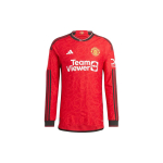 Adidas Manchester United 23/24 Long Sleeve Home Authentic Jersey IP1728 M red