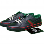 GUCCI Tennis 1977 Nahast Vabaaja Tossud Naiste Must 645979 17L10 1060 34