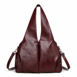 Kott Naiste Suure Mahutavusega Crossbody Kott Pehmest Nahast &Otilde;lakott Kaenlakott 34*17*28cm punane
