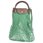 Longchamp Le Pliage Vabaaja Mood Suure Mahutavusega Puuvill Nahkdetailidega Ostukott &Otilde;lakott Naiste k&auml;ekotid Roheline 10121HVH129 Basic Set (Bag)