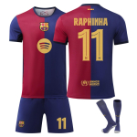 Barcelona Raphinha Laste Jalgpallis&auml;rk Spordivarustus YSHT Sinine 120-130 CM sinine
