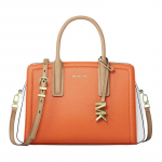 MICHAEL KORS Laila monogramm veisenahast &otilde;la-crossbody k&auml;ekott v&auml;ike naiste oranž oranž
