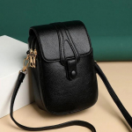 Moodsad v&auml;ikesed &otilde;lakotid naistele Retro PU nahast Crossbody kott telefoni rahakott Messenger kott k&auml;ekoti kott must