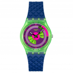 SWATCH Neooni Seeria Kvartsmehhanism 30 Meetrit Veekindel Naiste Kell &Scaron;veitsi Kell 34mm Lilla Tihvt Biosource Materjalist Korpusega Silikoonrihm SO28G704 lilla