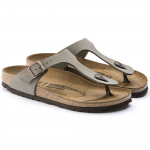 Naiste pl&auml;tud Birkenstock Gizeh Stone Birko-Flor kitsad kitsale jalale hallid (0043393) 35 hall v&auml;rv