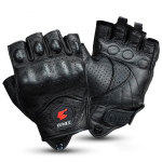 Suvised Mootorratturi S&otilde;rmetud Kindad Tarvikud Kitse Nahast Pool S&otilde;rme Kindad Motokrossi Gant Moto Guantes Moto Verano XL must