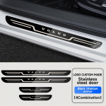 qsvmh6 2026 Kuum VOLVO Autole Roostevabast Terasest Uksepaku Kriimustusplaat VOLVO XC60 XC90 S60 S90 V60 V90 EX30 jaoks, S&uuml;sinikkiust L&auml;vepakk Pr