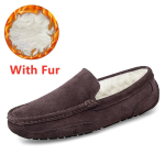 Uued Moekad Vabaaja Suede Kingad Meeste Mokassiinid Karvaga Meeste K&otilde;rge Kvaliteediga Mokassiinid Slip-on Hingavad S&otilde;idumokassiinid Suurused 38-47 45 white