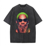 2026 Dennis Rodman Vintage Pesitud T-s&auml;rk Meeste Naiste Lahe Hip Hop Gooti &Uuml;legabariidilised T-s&auml;rgid &Uuml;mmarguse Kaelusega K&otilde;rge Kvaliteediga Moodne T-s&auml;rk Streetwear S mitmev&auml;rviline