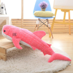 50-120cm Suur Suurus Uus Stiil Sinine Perekonna M&auml;nguasjad Suur Kala Riidest Nukk Vaal T&auml;idisloomad Laste S&uuml;nnip&auml;evakingitus 50cm roosa