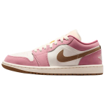 Air Jordan 1 Low Desert Berry Light British Tan Naiste tossud Pink Chalk Sail DC0774-609 36.5