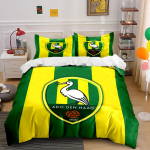 ADO Den Haag Voodipesukomplekt Voodipesu Tekikottide Komplekt Tekikott Padjap&uuml;&uuml;rid (1 * Tekikott 2 * Padjap&uuml;&uuml;ri, ilma tekita) 135x200cm