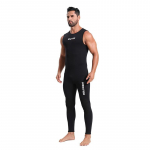 3mm neopreenist varrukateta m&auml;rg&uuml;likond mehed unisex t&auml;ispikk sukeldumine surfamine snorgeldamine k&uuml;lma vee ujumine talv kevad s&uuml;gis suvi Small must