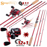 &Otilde;ngeritvad ja -rullid &Otilde;ngeritvade rullide heitmise kombikombinatsioonid, 4 sektsiooni heitepulk ja 13BB heiterull rod and left hand reel