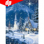 Lumemaastik Rhinestone'i teemanttikandid Tee iseteemantmaal K&auml;sit&ouml;&ouml; mosaiik ristpistes 20X30