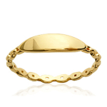 Kullatud abielus&otilde;rmus 'Identity' - 4 mm 50 kuld