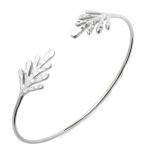 Les Tr&eacute;sors De Lily [Q3707] &ndash; h&otilde;bedane k&auml;ev&otilde;ru 'Cleopatra' (lehed) roodiumiga kaetud h&otilde;be (haamriga) &ndash; 19x11 mm h&otilde;be
