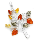 Les Tr&eacute;sors De Lily [Q6791] &ndash; h&otilde;bedane ripats  Inspiration  merevaigukollane 3 tooni (roodiumiga kaetud) - 30x29 mm mitmev&auml;rviline