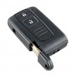 2 nupuga auto kaugjuhtimispuldi v&otilde;tmekest koos TOY43 teraga, mis sobib Toyota Prius Corolla Verso jaoks with TOY43 Blade