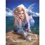 T&auml;is&uuml;mmargune Diamond 5D DIY Teemantmaali tikandid Ristpistes 20X30CM