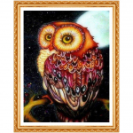 5d isetehtud teemantmaaling &uuml;mmargune teemanttikandid loomad &ouml;&ouml;kull teemant &uuml;mmargune teemantmaal 20X30CM