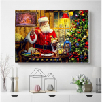 Teemantmaal t&auml;isruudukujuline uus saabumine k&auml;sit&ouml;&ouml; 5D DIY teemanttikandid maastik Seinakunst Dekoor Full Round (20X30CM)