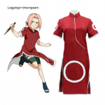 Scione Anime Multikas Cosplay Haruno Sakura Cheongsam Kleit Kost&uuml;&uuml;m 1. 2. P&otilde;lvkonna R&otilde;ivad T&auml;ielik Komplekt S