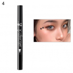 QIC kauakestev Double Head Liquid Eyeliner Cosmetics meigit&ouml;&ouml;riist armsa templiga 4