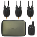 Lixada Electrocnic Fishing Alerts hammustuse h&auml;ire LED juhtmevaba kalap&uuml;&uuml;gih&auml;ire digitaalne kalap&uuml;&uuml;gi vastuv&otilde;tja 3 transmitters must