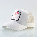 Moodne pesapallim&uuml;ts Flamingo tikandiga plaastriga Snapback v&otilde;rgust pesapallim&uuml;ts naistele Meestele vabas &otilde;hus, vabaaja visiiriga hiphopi m&uuml;tsid 56-59cm