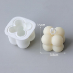 1tk ruudukujuline kuubikk&uuml;&uuml;nlavorm sojavaha eeterlik &otilde;li aroomiteraapia k&uuml;&uuml;nal DIY pilve kujuga k&uuml;&uuml;nla materjal vaha 3D silikoonvorm