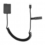 Andoer DMW-DCC8 n&auml;iv aku USB-C &uuml;hendusadapter BLC12 n&auml;iv aku &uuml;hendus C-t&uuml;&uuml;pi USB-ga must