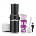 [i Cafilas][HDC] Kaasaskantav K-tass Tilgakohvimasin Veepudel Tassid K&auml;sitsi valmistatud j&auml;&auml;kohv must