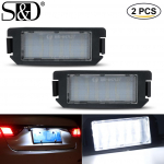 2 tk LED auto numbri taustvalgus lamp numbrim&auml;rgi tuled pirn Canbus jaoks Hyundai Veloster Terracan Coupe jaoks Kia Rio Picanto Soul