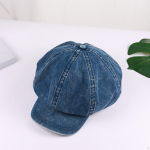 Denim Cotton Newsboy Hat Baker Boy Berett Lamedad m&uuml;tsid