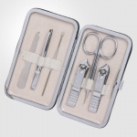 777 Three Seven Silver Nail Clippers 6 Pieces Beauty Set TS-399RC Made in Korea