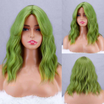 MERISIHAIR naiste l&uuml;hike laineline parukas naturaalsete tukkidega s&uuml;nteetilisest kiust must pruun blond igap&auml;evane &otilde;lgade pikkusega laineline parukas