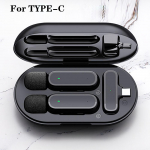 Juhtmeta rev&auml;&auml;rimikrofon Mikrotelefon Kaasaskantav laadimiskarp mikrofon Traadita mikrofon mobiilse mobiiltelefoni jaoks Android Iphone