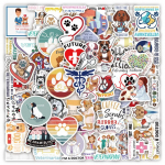 10/60 tk Veterinaarkleebised Vet Tech Pet Doctor graffiti kleebised DIY pagasile s&uuml;learvuti rula mootorratta jalgratta kleebis 10pcs